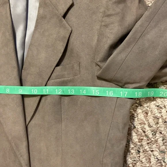 Christian Dior Men's 39R Suede Suit Jacket Blazer Two Button Sport Coat Suede - Picture 12 of 16